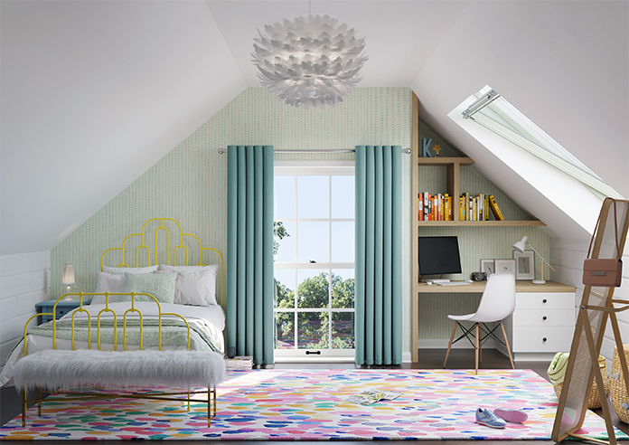 Oslo, Peacock - Made to Measure Curtains - Image 13